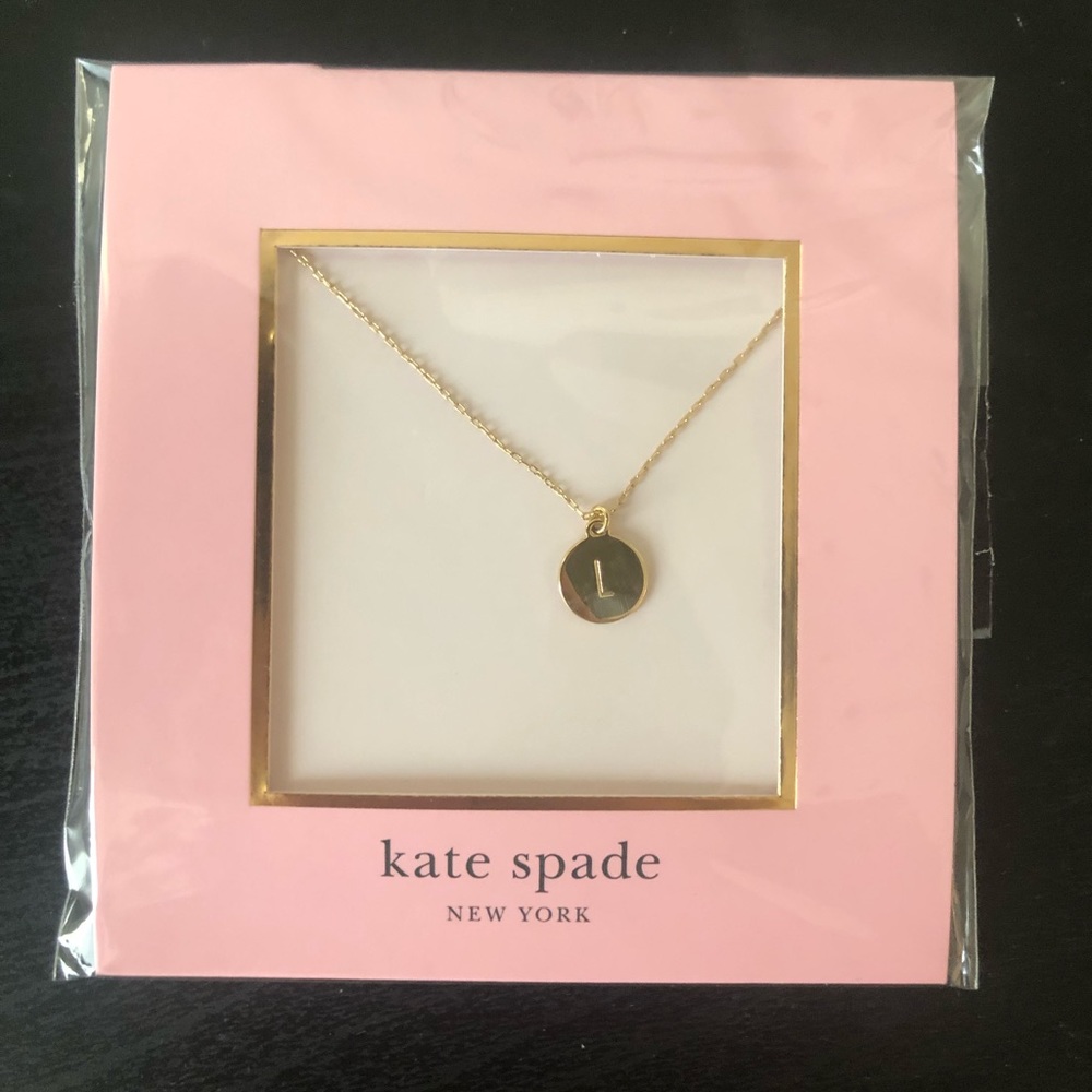 Kate Spade “L” mini pendant (necklace)